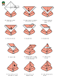 可爱的圣诞老人折纸方法图解教程