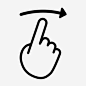 一个手指向右滑动一个手指拇指在向右滑动指向 https://88ICON.com 一个手指向右滑动 一个手指拇指在向右滑动 指向 向右滑动 平板电脑 点击 拇指向右滑动 工具 触摸 触摸手势