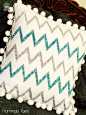 可爱的毛球刺绣抱枕手工DIY制作图片教程╭★肉丁网
