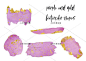 水彩金粉晕染涂鸦笔触色块形状纹理质感背景PNG设计素材png348-淘宝网