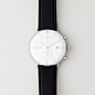  White Max Bill Chronoscope by Junghans