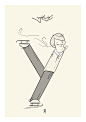 MAFIA TONY : This project was created randomly by sketching. I was working on a font for a client and scribbling around. I found that the E looks like a man with erection. So the project was born. I began to search postures in the form of the letters. Ton