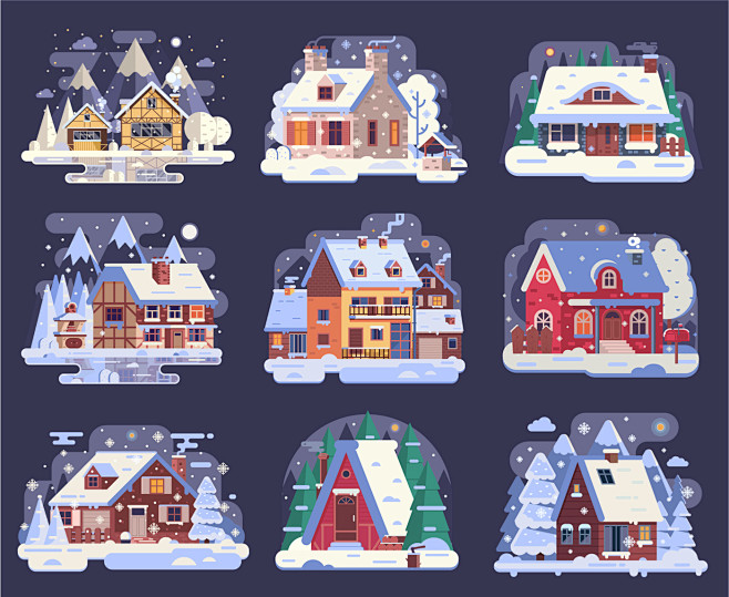 Cozy Winter Homes Il...