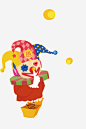 创意手绘小丑搞怪免抠素材 快乐 设计图片 免费下载 页面网页 平面电商 创意素材 png素材