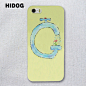 HIDOG 原创设计 手绘彩绘苹果Iphone5/5S手机壳套 插画字母系列 新款 2013
