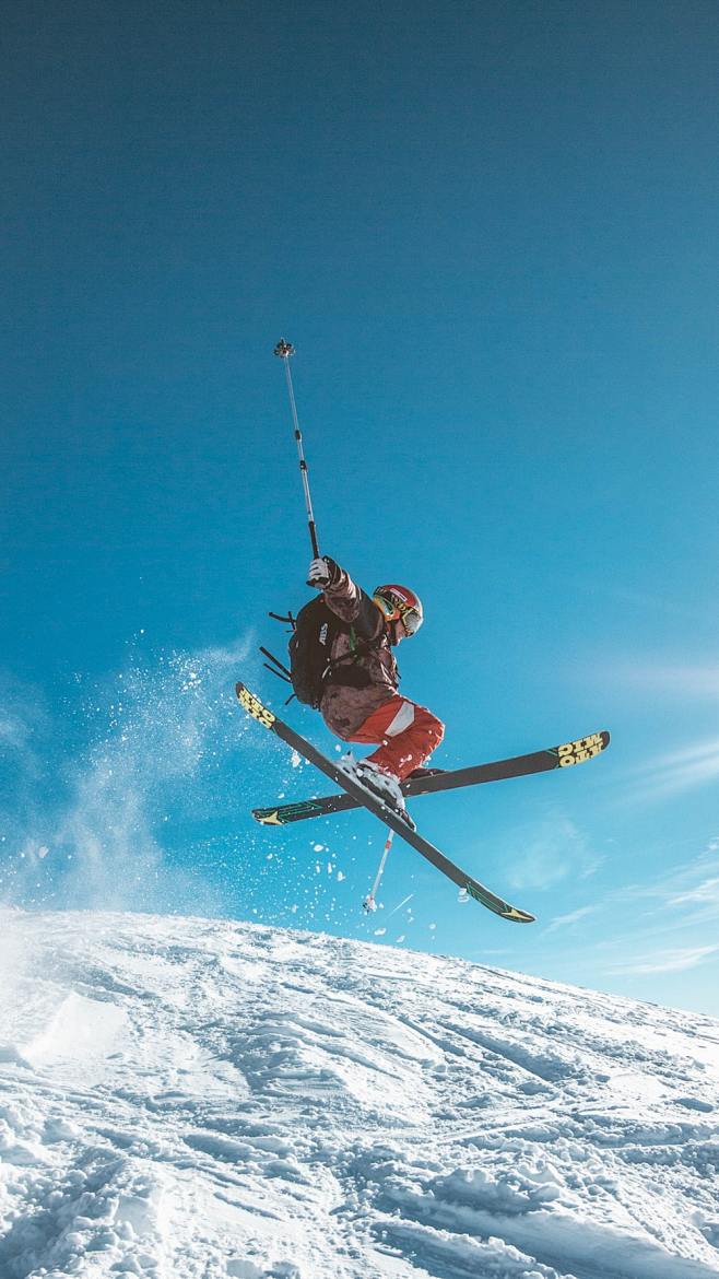man skiing on land