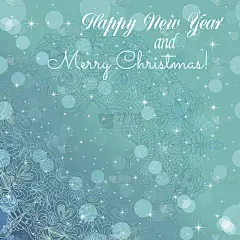 新年贺卡。圈蕾丝手绘装饰卡