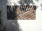 Urban Design Systems Laser cut wall leaf. Weathering Steel
