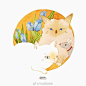 超萌的猫咪头像！快收藏吧~   ins：squarefetish ​ （转) via @ins插画 ​​​​