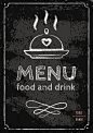 时尚粉笔手绘餐饮咖啡厅黑板字海报母食品水果EPS设计元素 G45-淘宝网