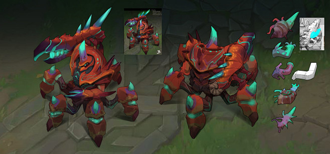 无畏战车厄加特深渊巨蟹国人画师雪祥君