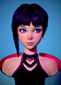 Cyber Hunter's Zero 3d, Olya Anufrieva : Based on beautiful art of Ilya Kuvshinov
https://www.artstation.com/artwork/xzKKmO
sculpt&polypaint - zbrush
render - real-time marmoset toolbag