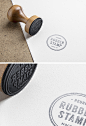 Rubber Stamp PSD MockUp : Here's a very realistic rubber stamp PSD mock-up to help you create a distinctive showcase of your badge, logo...