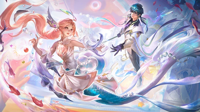 王者荣耀 海朵 心动手记 爱游引力 海诺朵莉亚520情侣皮肤 高清壁纸-花瓣网