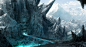 General 1500x821 fantasy art cave cyan artwork