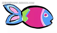 一条小鱼PSD素材PSD|PSD分层素材|PSD素材|彩色|高清|海报|花边|花边素材|花纹|花纹素材|精致|美观|色彩|设计|生活|实用|素材