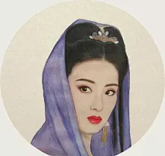 香港电影鼎盛时期的美人，眉眼如画——来自画家水叔木兆 #手绘明星头像# #美人# @予心木子
