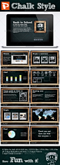 Chalk Style - Creative Powerpoint Templates #PPT#