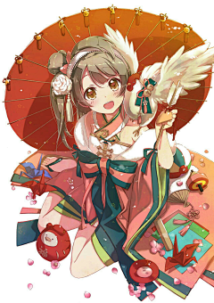 、半面妝采集到漫画美女