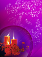 婚庆红色蜡烛紫色背景素材 设计图片 免费下载 页面网页 平面电商 创意素材
