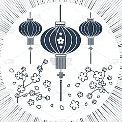 春节,华丽的,请柬,传统节日,二月,春天,问候,花