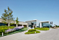 Mango the Line by AELAND : AELAND: The objective of the landscape proposal, was to connect an existing plot and building (The Hangar) with a new one (The Line). The idea was to create an interval space that would answer to the requirements of the circulat