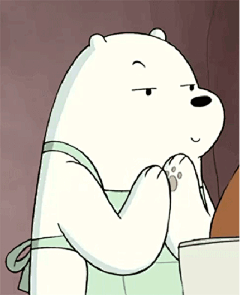 咱们裸熊 呆萌北极熊 呆萌 表情包