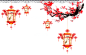 中国风中式新年新春喜庆红灯笼透明免抠PNG图案 PS合成设计素材 (311)