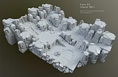 Modular 3d Printable Tiles for a Roleplaying Environment: Cave Kit-花瓣网