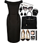 A fashion look from August 2015 featuring black dress, suede shoes and hermes handbags. Browse and shop related looks.