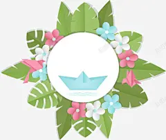 粉色小花装饰标题框高清素材 花朵 免费下载 页面网页 平面电商 创意素材 png素材