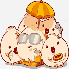 手绘汤圆矢量图 页面网页 平面电商 创意素材