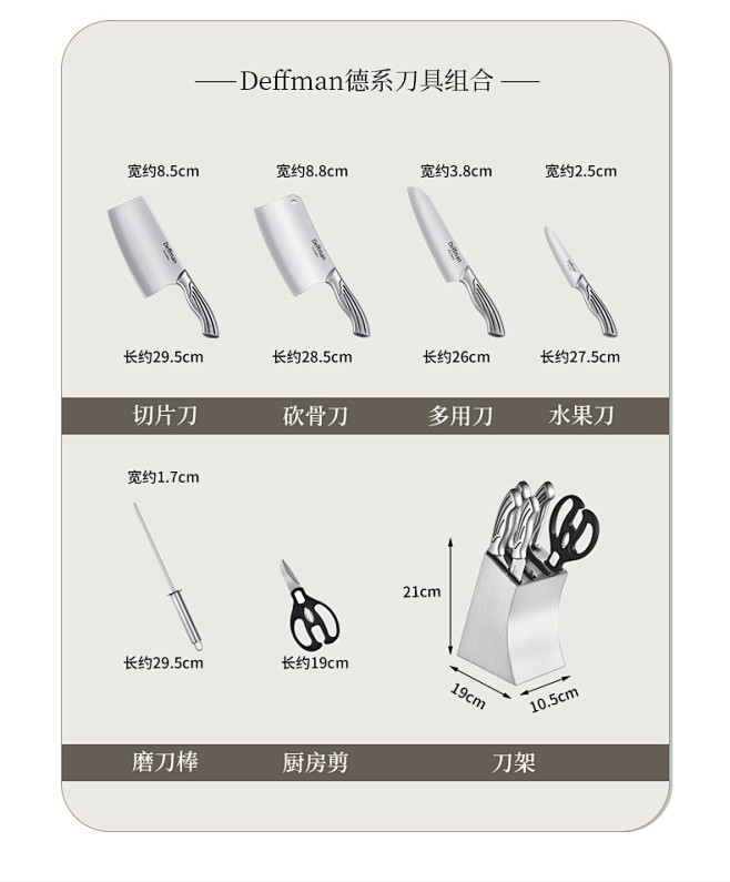 德国Deffman锅具套装全套家用厨房厨...