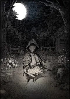 HEI CE CE 诡异手绘插画欣赏 鬼怪 诡异插画 插画 手绘 传奇插画 个性插画 