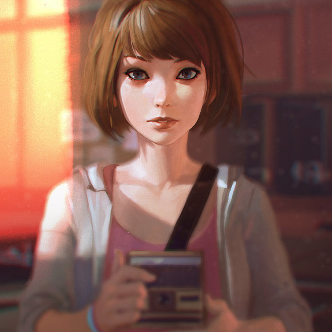 头像原画 CG 头像 复古女郎 游戏CG...