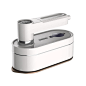 PRICES MAY VARY. 【2-in-1 Wet & Dry Steam Iron】: Mini Steam Iron featuring a 180° rotating handle, catering to a variety of needs. Effortlessly iron clothes while hanging or use it as a traditional flat iron. Powered by a robust 1200W and delivering a 