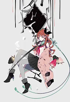 日本画师しきみ#动漫头像##动漫插画##动漫背景图# 太喜欢这个风格了 ​