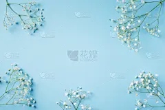 背景,时尚,蓝色,平铺,贺卡,空的,边框,母亲,柔和色,春天