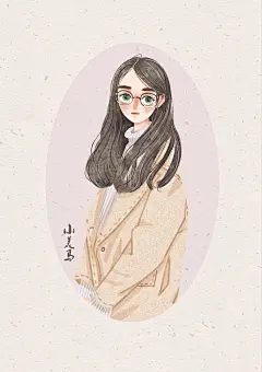 #人物造型#头像#女生#插画