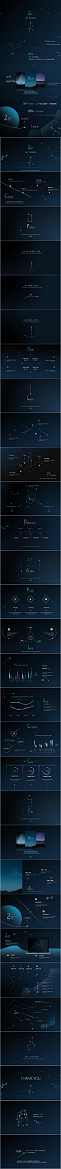 创意线条分形几何PPT作品--[二三年]《星空幻想》