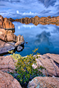 An Expanse of Granite and water