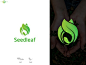 Seed and Leaf Modern Logo Design agriculture logo agro logo logo designer creative logo unique logo logo maker logo inspirations leaf logo seed logo modern seed logo modern leaf logo seedleaf logo design brand design brand identity abastact branding logo 