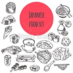日本食品套，手绘矢量素描图#出境游# #旅游# #黄金周出游# #日本旅游# #日本旅游广告# #日本风格插画# #日本旅行# #日本设计素材# #富士山# #寿司插画# #樱花插画# #日本旅游海报# #日本旅游banner# #日本旅游设计素材# #平面设计素材# #和风插画# #和风设计素材# #武士# #日本战国时代# #和风壁纸# #樱花壁纸# #招财猫# #日料# #日本料理# #日本和服# #日本艺伎#