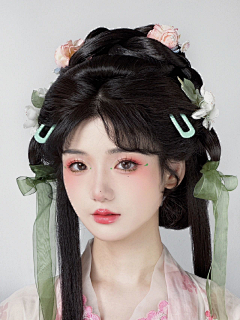 橘枳猫采集到真人古风发型