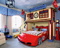 欧式风格汽车造型的儿童房装修效果图 