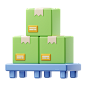 Boxes 3D Illustration