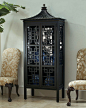 Oscar de la Renta Collection Pagoda Bar Cabinet asian bookcases cabinets and computer armoires