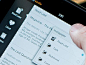 moble tablet pc app interface design menu