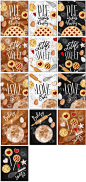 欧美烘焙甜品甜点蛋糕面包饼干店装饰画挂画海报psd模板素材设计-淘宝网
