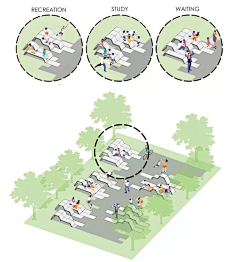合田采集到学校 公园景观